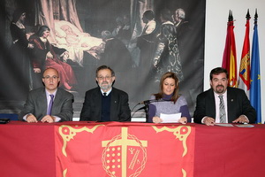 Manolo Guallart, el dominico Alfonso Esponera, Virginia Serrano y Carlos García